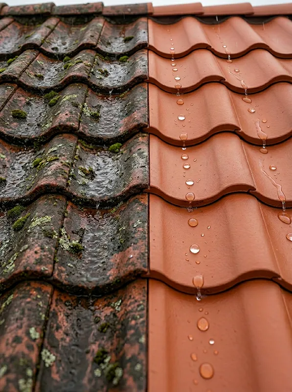 Application d'hydrofuge écologique sur toiture